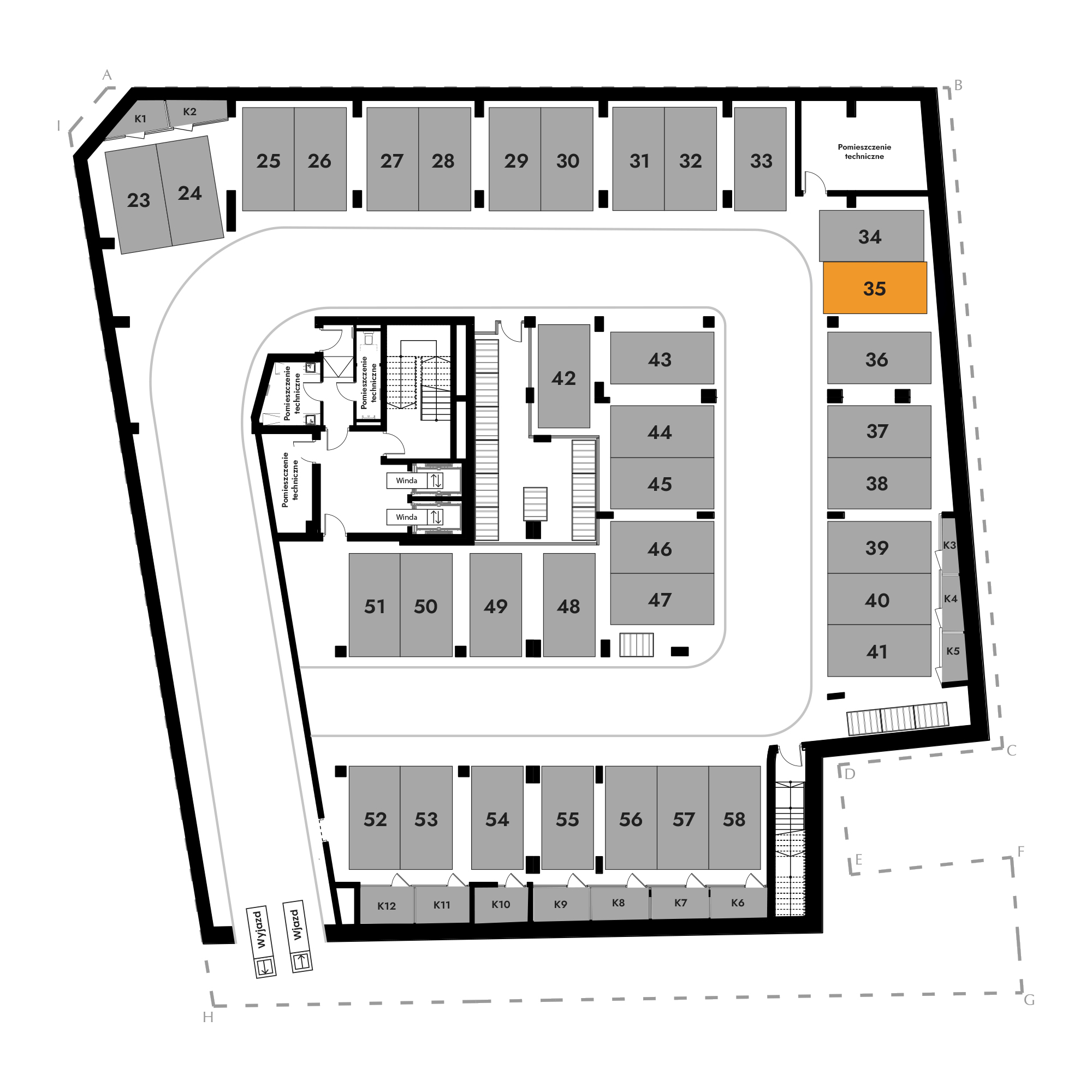 Diasfera Łódzka - III etap Łódź mieszkanie deweloperskie na -1 piętrze z 0 pokojami