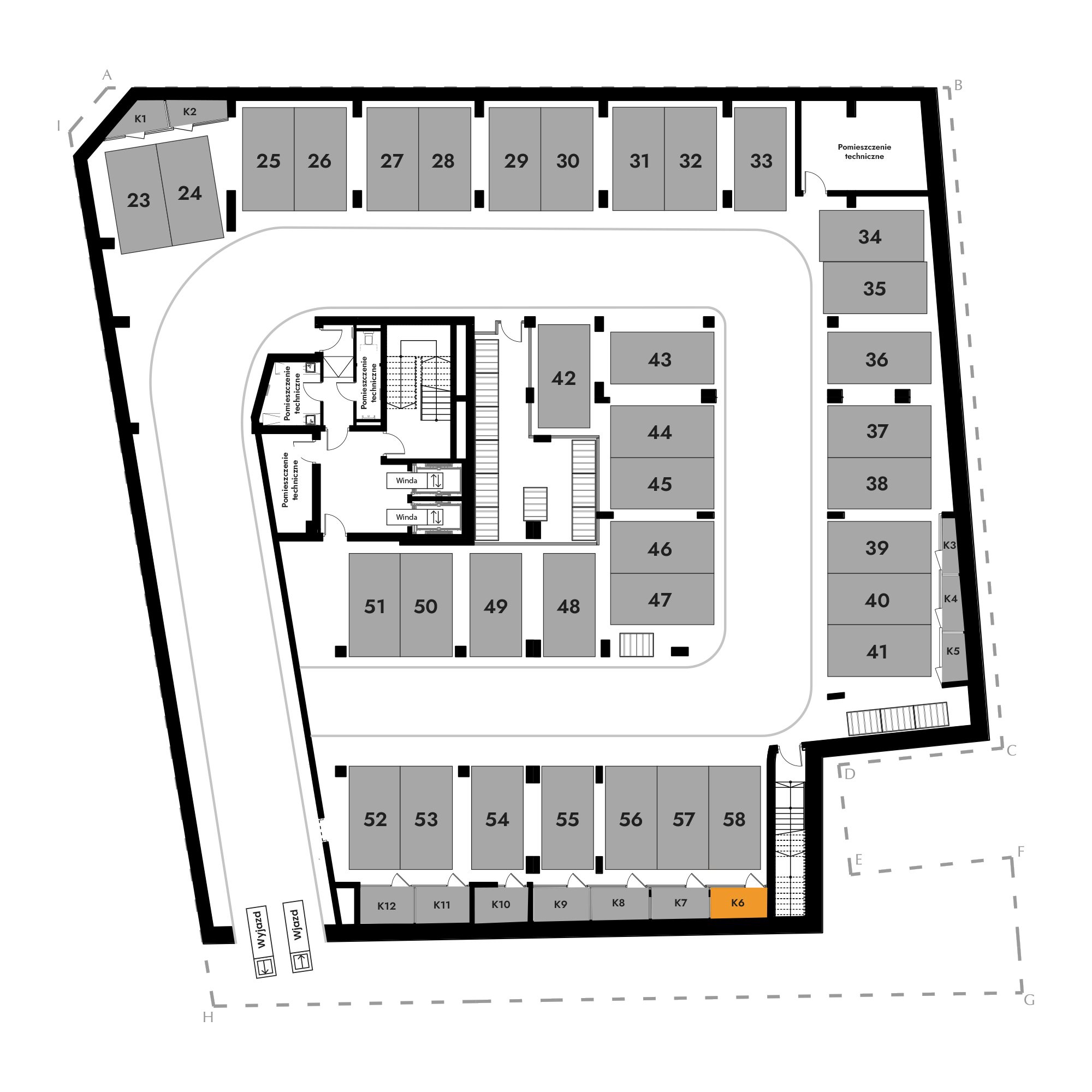 Diasfera Łódzka - III etap Łódź mieszkanie deweloperskie na -1 piętrze z 0 pokojami
