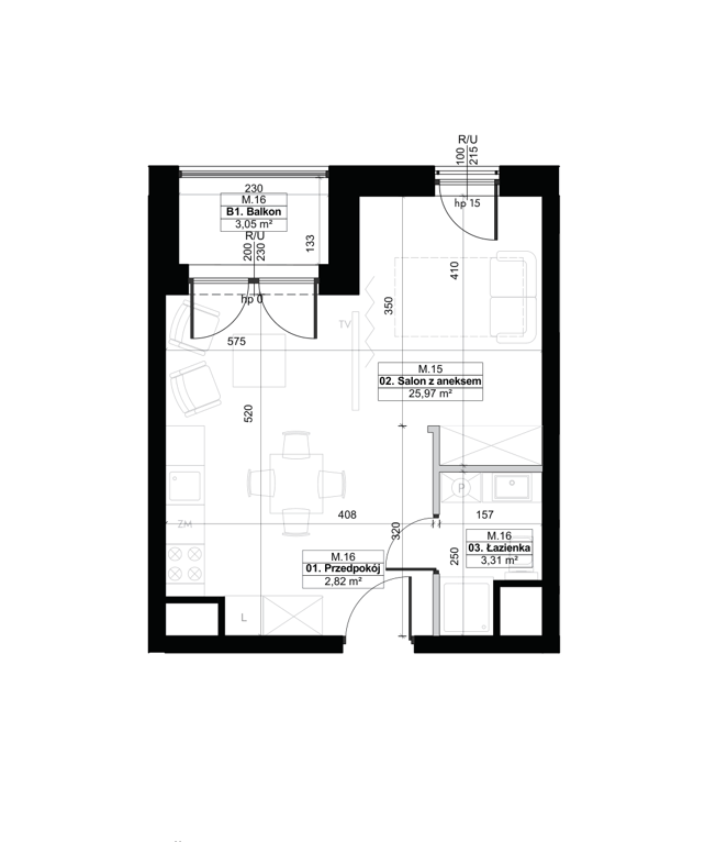 Diasfera Łódzka - III etap Łódź mieszkanie deweloperskie na 1 piętrze z 1 pokojem