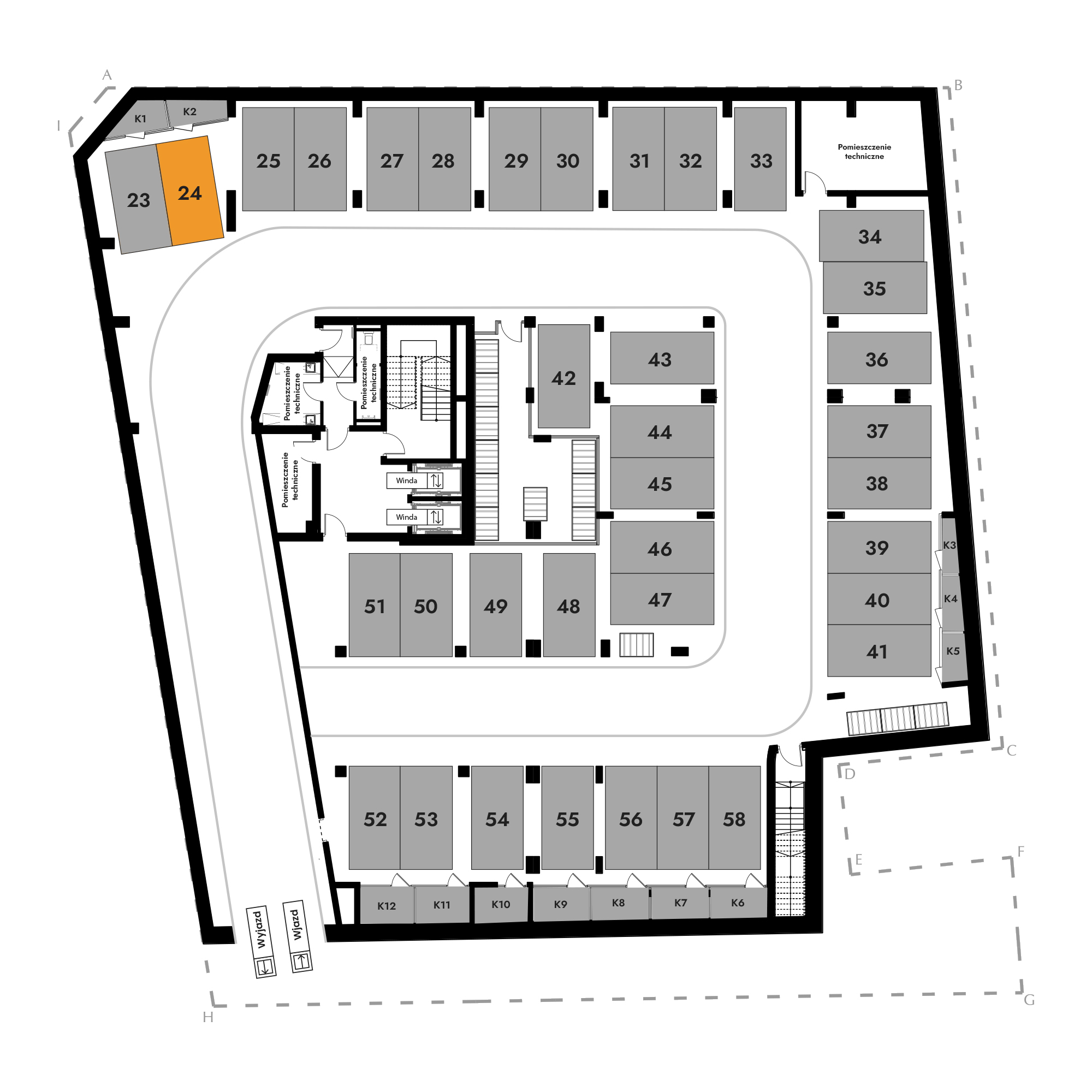Diasfera Łódzka - III etap Łódź mieszkanie deweloperskie na -1 piętrze z 0 pokojami