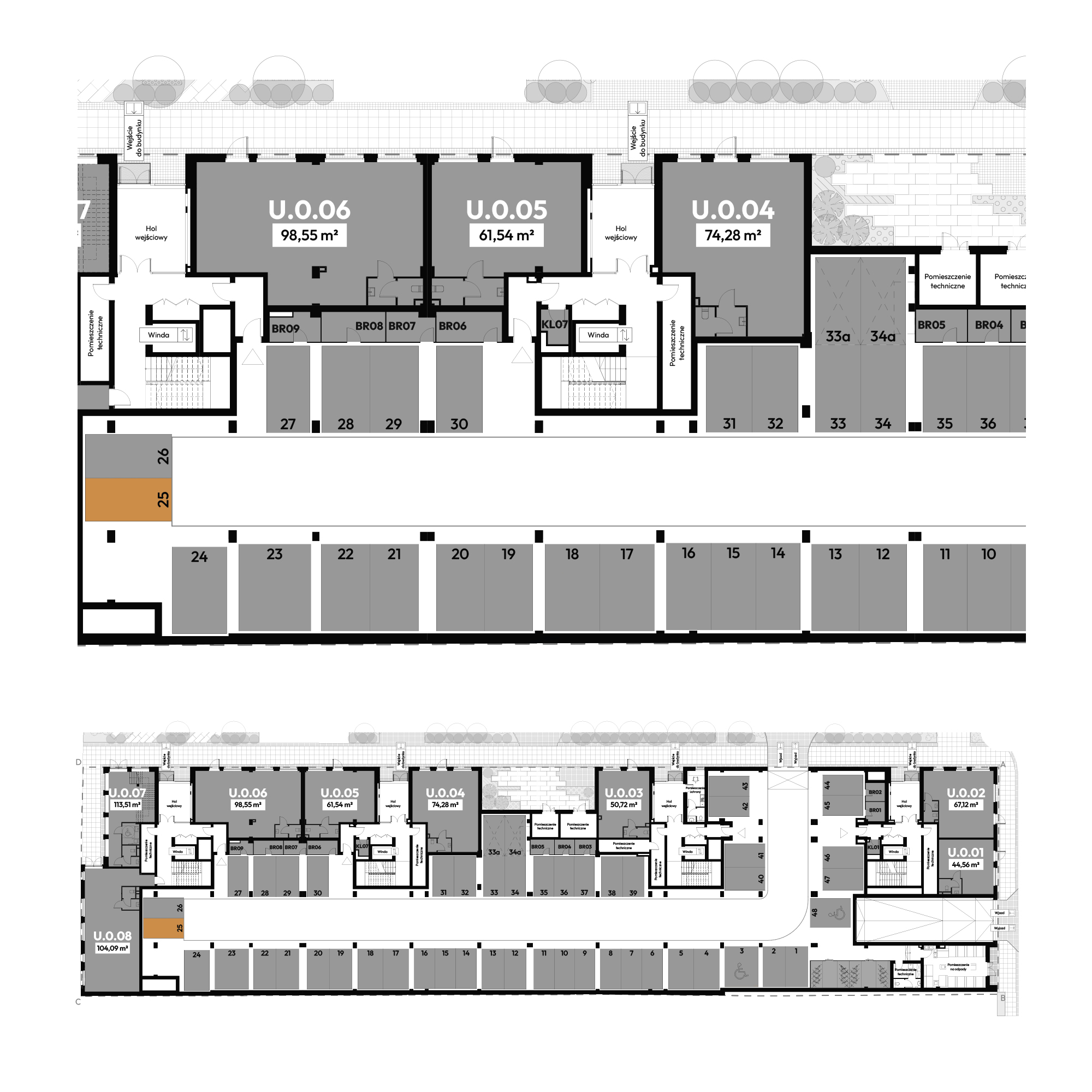 Diasfera Łódzka - III etap Łódź mieszkanie deweloperskie na -1 piętrze z 0 pokojami
