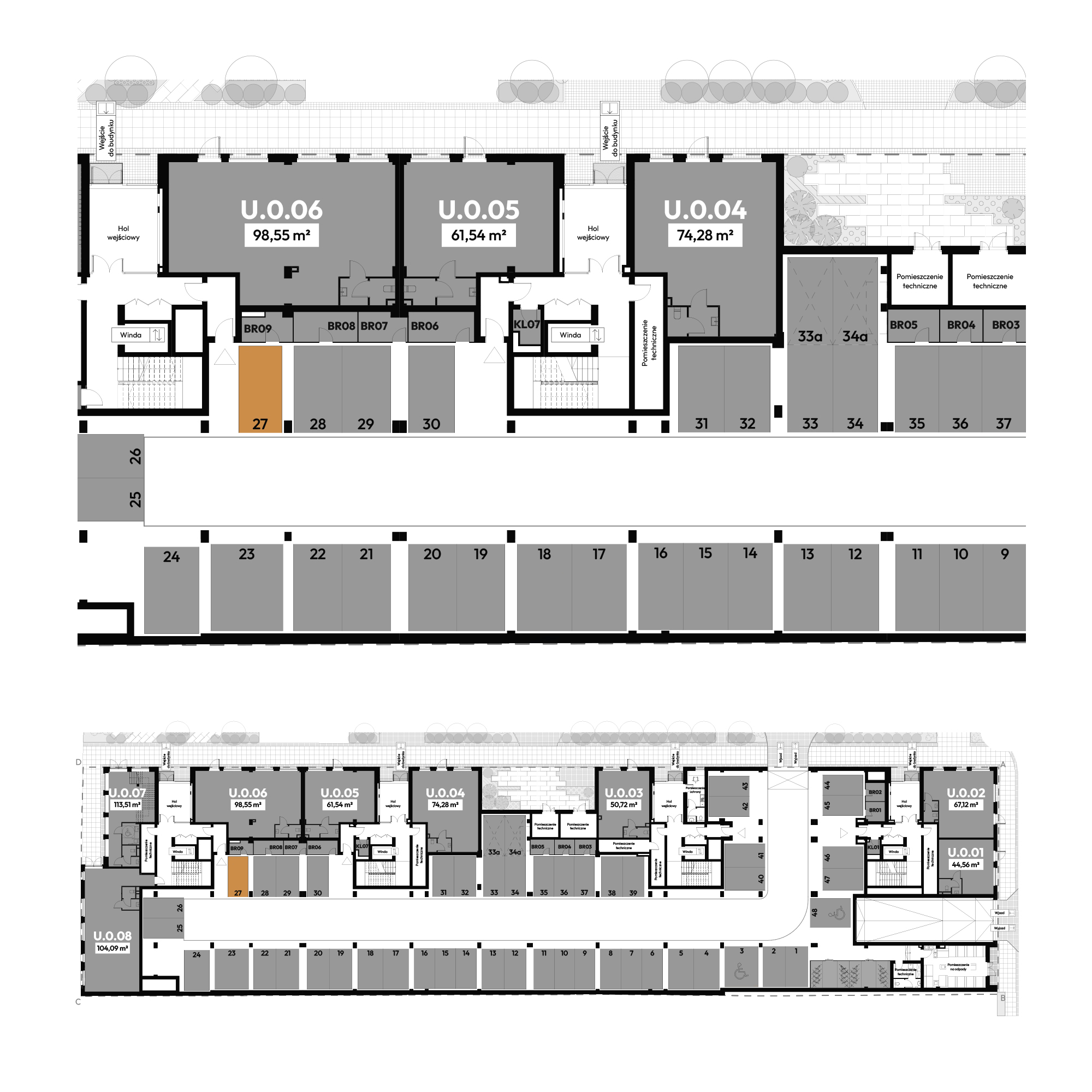 Diasfera Łódzka - III etap Łódź mieszkanie deweloperskie na -1 piętrze z 0 pokojami