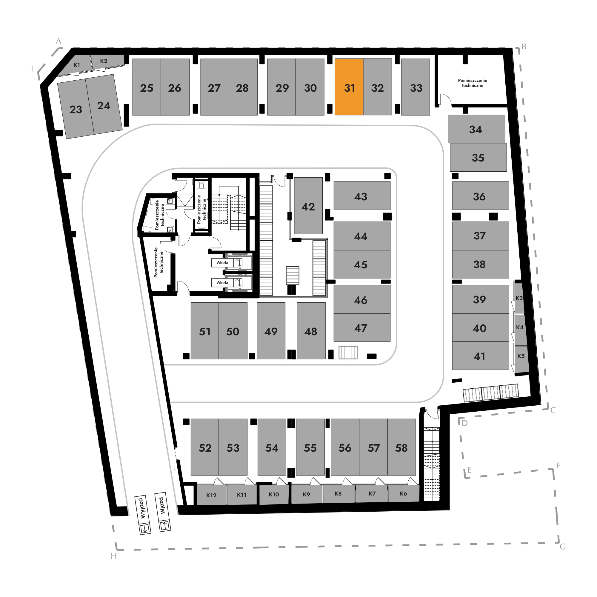 Diasfera Łódzka - III etap Łódź mieszkanie deweloperskie na -1 piętrze z 0 pokojami