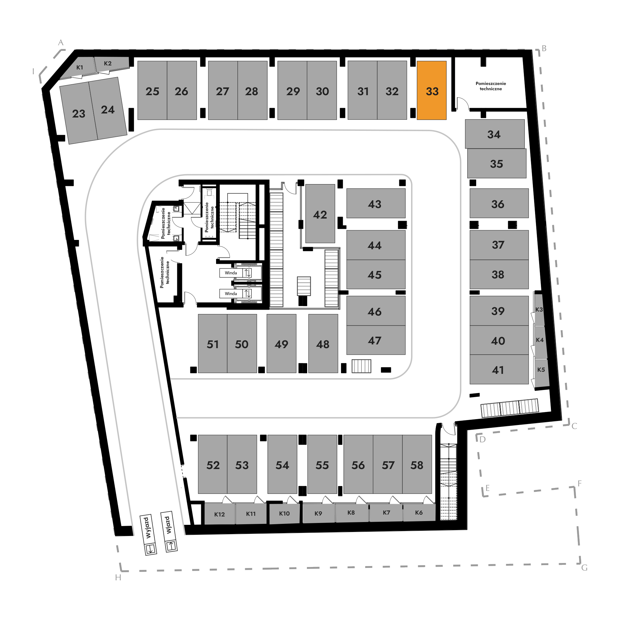 Diasfera Łódzka - III etap Łódź mieszkanie deweloperskie na -1 piętrze z 0 pokojami
