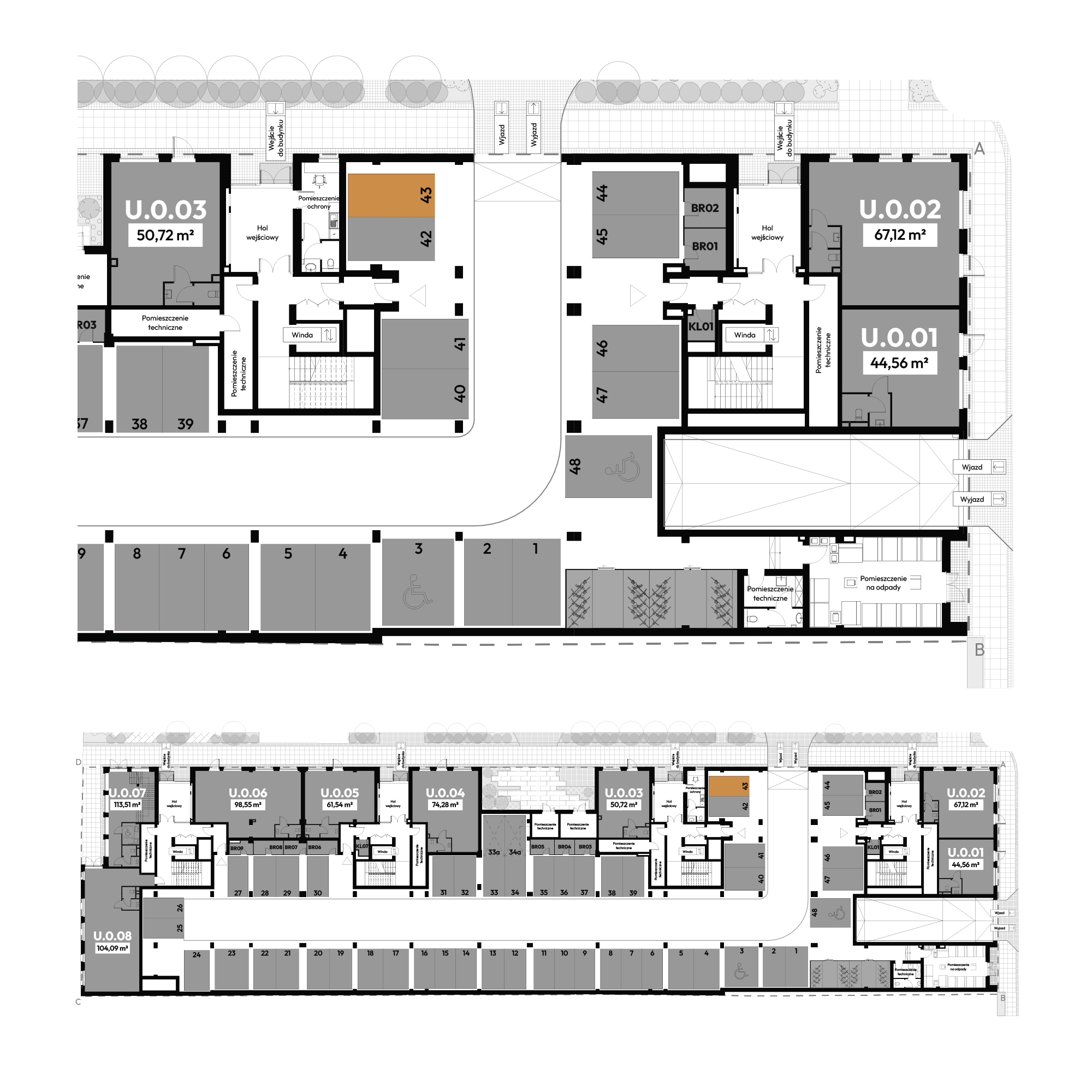 Diasfera Łódzka - III etap Łódź mieszkanie deweloperskie na -1 piętrze z 0 pokojami