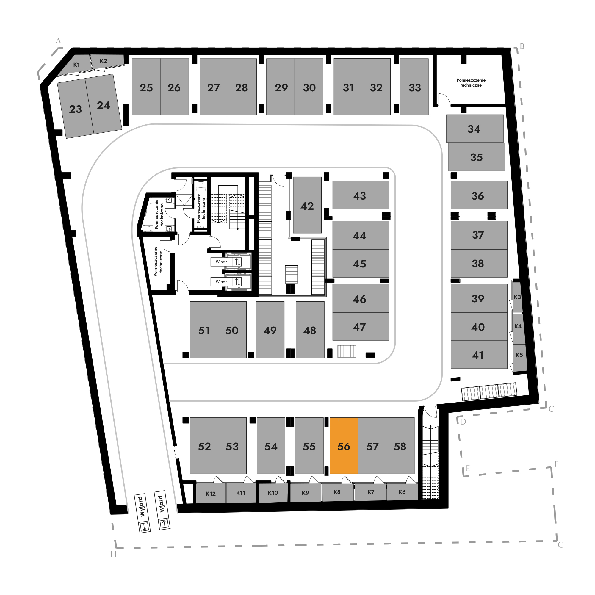 Diasfera Łódzka - III etap Łódź mieszkanie deweloperskie na -1 piętrze z 0 pokojami