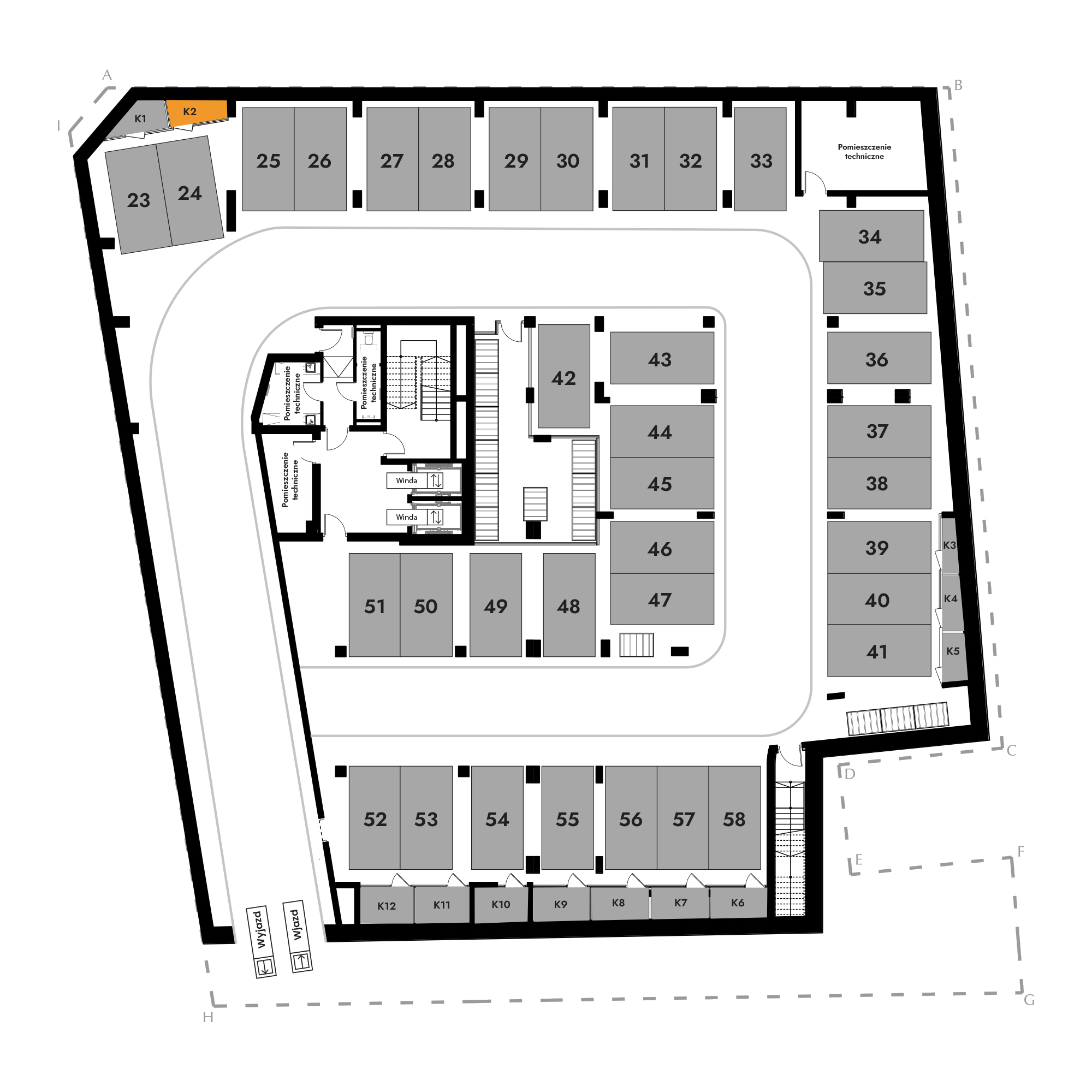 Diasfera Łódzka - III etap Łódź mieszkanie deweloperskie na -1 piętrze z 0 pokojami