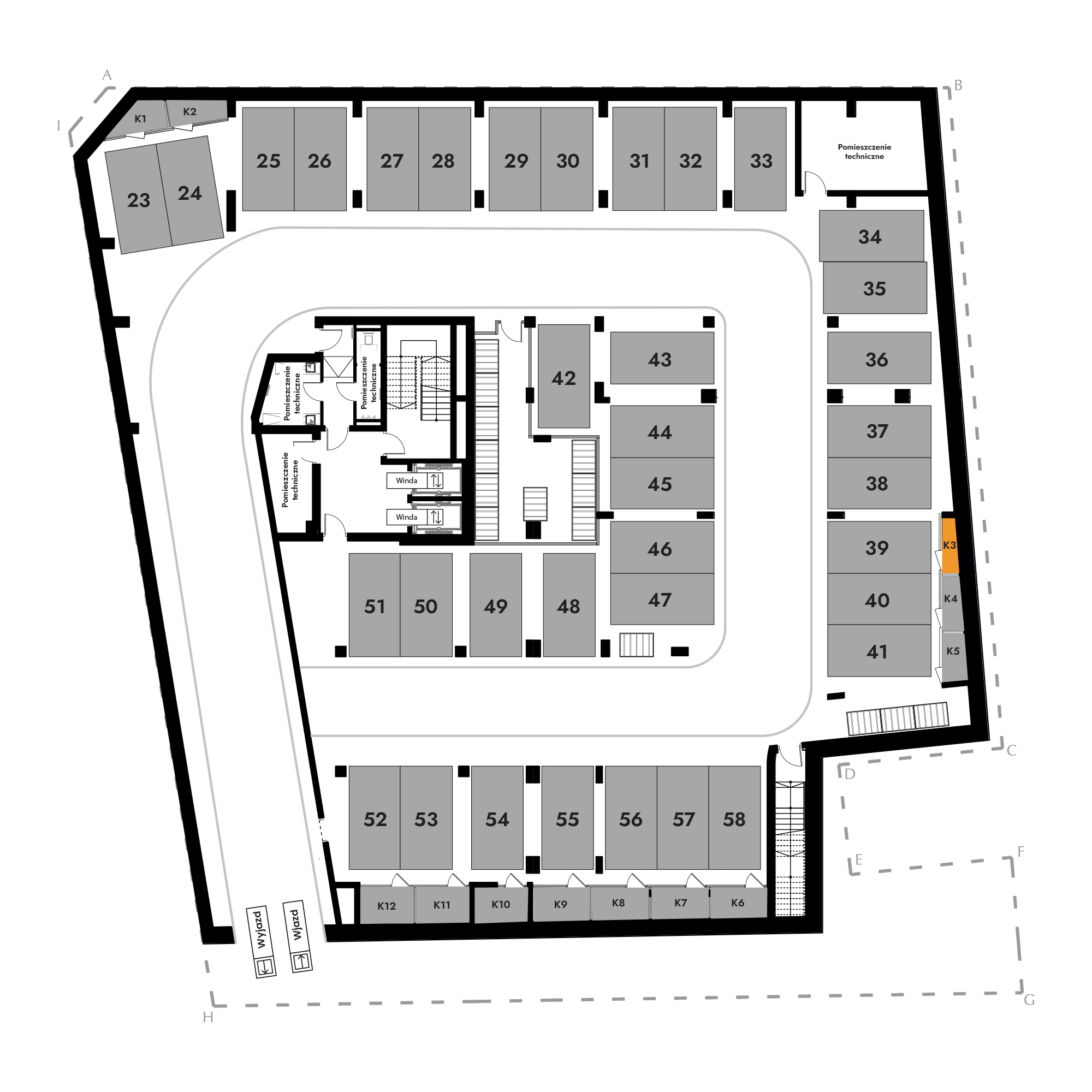 Diasfera Łódzka - III etap Łódź mieszkanie deweloperskie na -1 piętrze z 0 pokojami