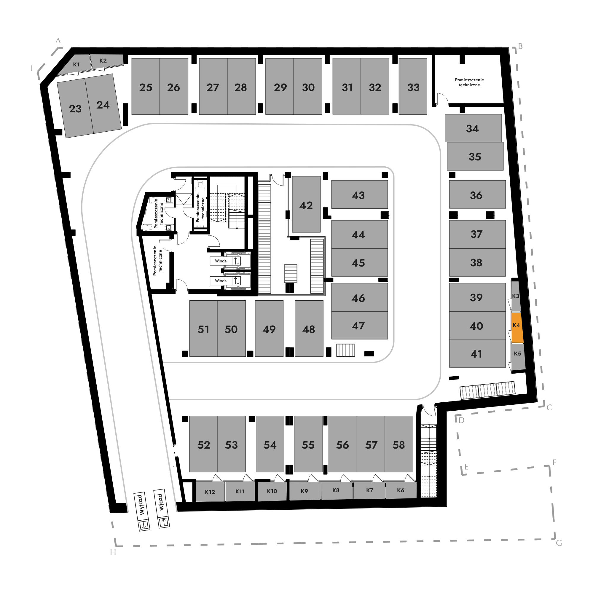 Diasfera Łódzka - III etap Łódź mieszkanie deweloperskie na -1 piętrze z 0 pokojami