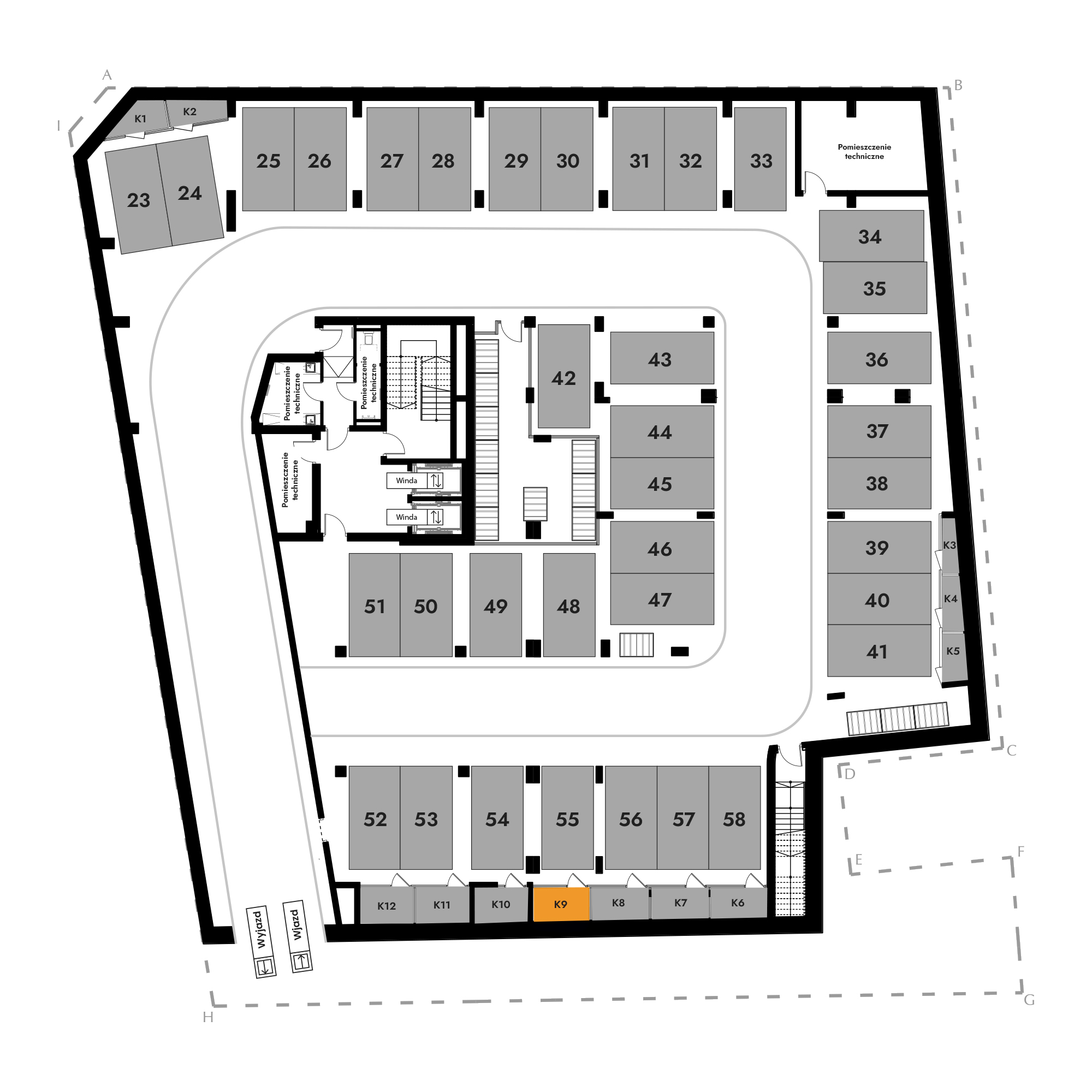 Diasfera Łódzka - III etap Łódź mieszkanie deweloperskie na -1 piętrze z 0 pokojami