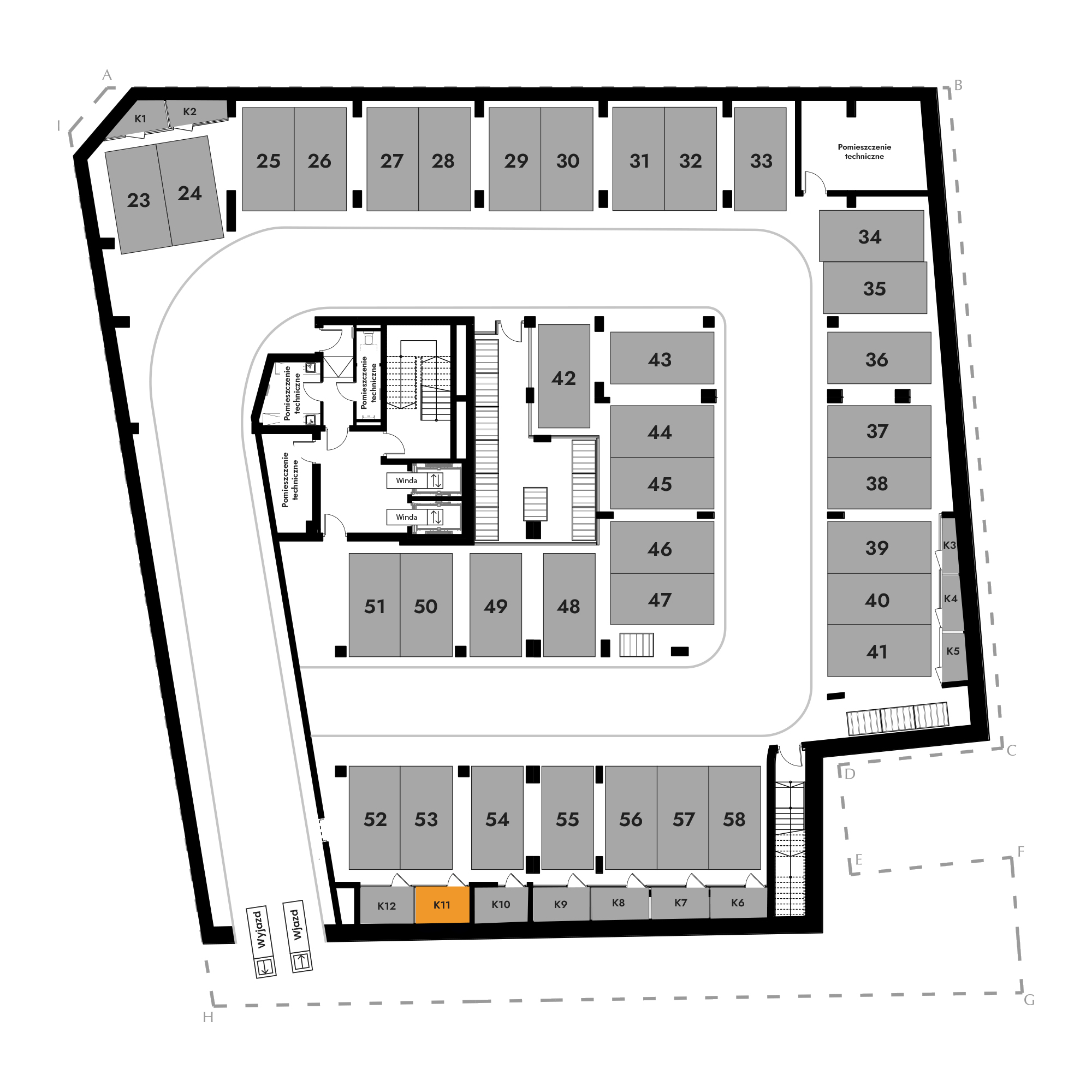 Diasfera Łódzka - III etap Łódź mieszkanie deweloperskie na -1 piętrze z 0 pokojami